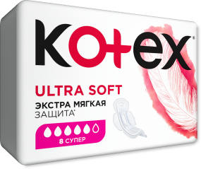 Absorbante igienice Kotex Ultra Soft Super, 8 buc. 