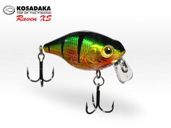 Воблер KOSADAKA RAVEN XS 40F (7-PC), Floating, 40mm, 4,0g 