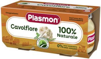 Пюре PLASMON цветная капуста (6 мес), 2x80 г 