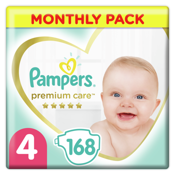 cumpără Scutece Pampers Premium Care Box 4 (9-14 kg), 168 buc. în Chișinău 