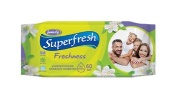 Şerveţele umede SuperFresh pentru toată familia, 60 buc. 