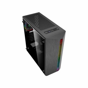 купить Case ATX GAMEMAX Shine, w/o PSU, 1x120mm ARGB fan. ARGB Strip, TG, Dust Filter, USB 3.0, Black в Кишинёве 