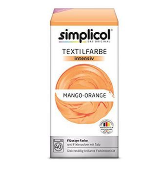 SIMPLICOL Intensiv - Mango-Orange, Vopsea pentru haine si textile in masina de spalat, Mango-Orange 