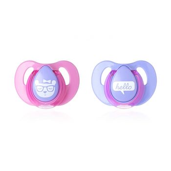 купить Пустышка Basics Tommee Tippee с мягким краем (6-18 мес.), 2 шт. в Кишинёве 