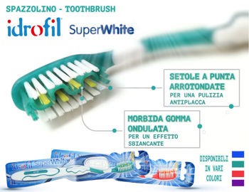 Зубная щетка IDROFIL SUPERWHITE средней жесткости, 1шт 