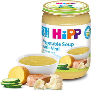 купить Пюре Hipp овощной суп с телятиной (6+ мес.), 190 г в Кишинёве 