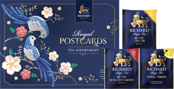 Чай Richard "ROYAL POSTCARDS TEA ASSORTMENT" ассорти 17,1 гр 