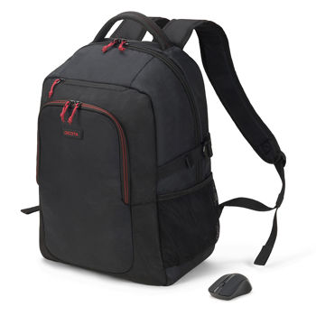 Rucsac laptop Dicota D31719 Backpack GAIN 15.6 Black + Wireless Mouse (rucsac laptop/рюкзак для ноутбука)