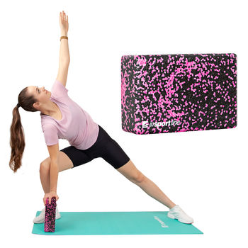 Bloc yoga / pilates 23x15x8 cm EPP inSPORTline Pinkdot 21698 (5561) 