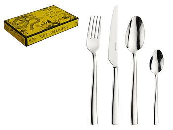 Set de tacimuri Pinti Tiger 24buc, inox 