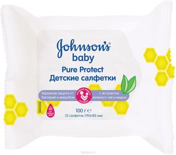 купить Johnson’s Baby влажные салфетки Pure Protect 25 шт в Кишинёве 