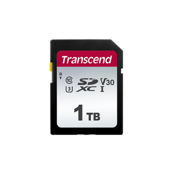 1.0TB SDXC Card (Class 10)  UHS-I, U3, Transcend 300S  "TS1TSDC300S" (R/W:100/85MB/s) 