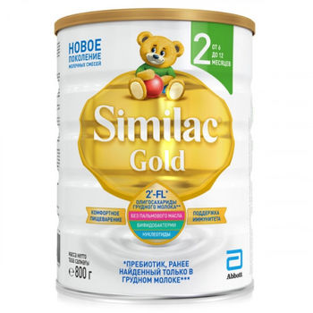 купить Similac Gold 2 молочная смесь, 6-12 мес. 800 г в Кишинёве 