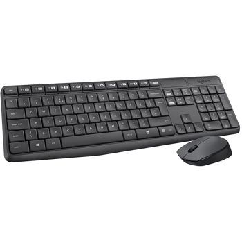 Клавиатура+мышь Logitech MK235 Grey Wireless Combo, Keyboard+Mouse, 920-007931 (set fara fir tastatura+mouse/беспроводной комплект клавиатура+мышь)
