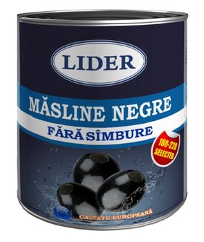 Masline negre LIDER 850ml (fără sîmburi) 