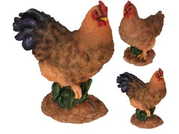 Фигура садовая "Петух, курица стоящие" 27cm, керамика, 2 позиции 