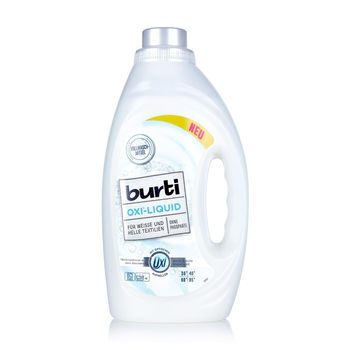 BURTI OXI LIQUID - Жидкое средство для стирки белого белья с кислородным отбеливателем 1.45Л 