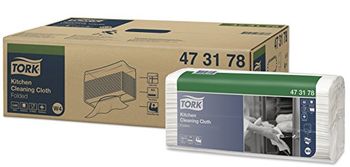Tork нетканый материал для кухни, W4, 38.5*42.8, 85/5, Белый, Premium 