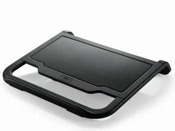 купить DEEPCOOL "N200", Notebook Cooling Pad up to 15.6", 1 fan - 120mm, 1000rpm, <22.7dBA, 42.4CFM, big area aluminum mesh, Black в Кишинёве 