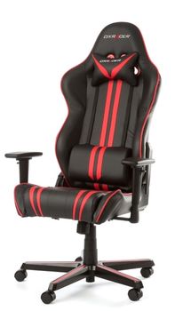 Gaming Chairs DXRacer - Racing GC-R9-NR-Z1, Black/Red/Black - PU leather, Gamer weight up to 100kg / growth 165-195cm, Foam Density 50kg/m3, 5-star Aluminum IC Base, Gas Lift 4 Class, Recline 90*-135*, Armrests: 3D, Pillow-2, Caster-2*PU, W-23kg