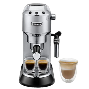 Espressor manual De'Longhi Dedica Pump Espresso, 1300W, Argintiu 