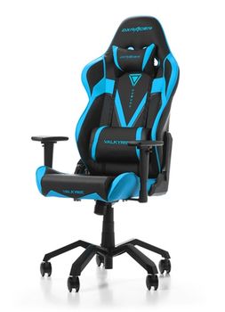 Gaming Chairs DXRacer - Valkyrie GC-V03-NB-B2, Black/Blue/Black - PU leather, Gamer weight up to 115kg/growth 165-195cm, Foam Density 50kg/m3, 5-star  Aluminium Spider, Gas Lift 4 Class, Recline 90*-135*, Armrests:4D, Pillow-2, Caster-3*PU, W-21kg