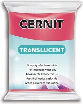 Полимерная глина CERNIT Translucent  56г, розовый №474 