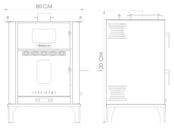 Печь на пеллетах Biostove 9 кВт 