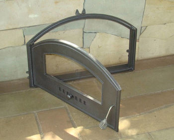 Дверца чугунная со стеклом левая DCHD3 
