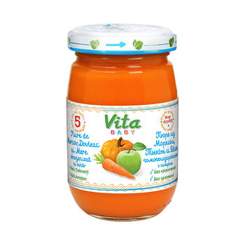 cumpără Vita 2643 Pireu Morcov, dovleac, mere 180g în Chișinău 