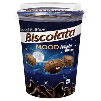 Печенье с шоколадом "Biscolata Mood Bitter " 125гр 