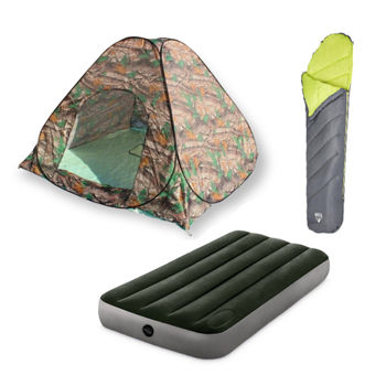 Set pentru pescuit-camping Cort-Saltea-Sac de dorimt 