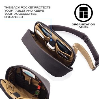 Tablet Bag Bobby Sling, anti-theft, P705.781 for Tablet 9.7" & City Bags, Black 