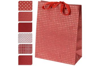Пакет подарочный "красный" 16X11.5X6cm 