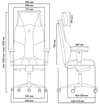 cumpără Scaun KULIK SYSTEM BUSINESS DESIGN LE Black în Chișinău 