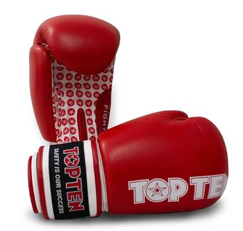 Mănuși de box „Fight” - roșii, 10 oz 