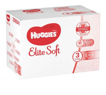 купить Подгузники Huggies Elite Soft 3 BOX  (5-9 кг), 2x72 шт в Кишинёве 