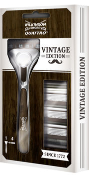 купить Wilkinson Sword Quattro Titanium Vintage Edition  4 Blades + 1 Razor в Кишинёве 