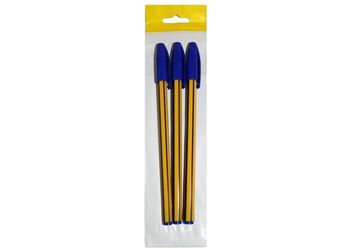 Set pixuri ball pen "Dunghi" 0.7mm 3buc, albastre 