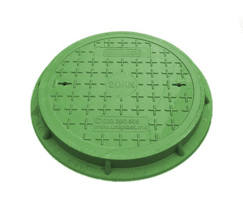 cumpără Capac canalizare cu rama dn.500/ 1t verde pentru zone pietonale/gradina (dn560mm, h=55mm, 9kg) în Chișinău 