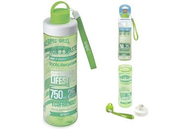 Бутылка питьевая Snips Eco Green Water 0.75l, тритан 