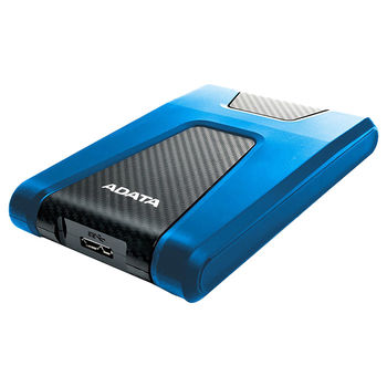 купить 2.0TB (USB3.1) 2.5" ADATA HD650 Anti-Shock External Hard Drive, Blue (AHD650-2TU31-CBL) в Кишинёве 