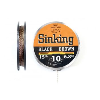 Поводочный материал Black Brown 15LB, 6.8кг, 10м 