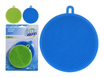 Set burete pentru spalat vase silicon Ultra Clean 2buc, D10.5cm 