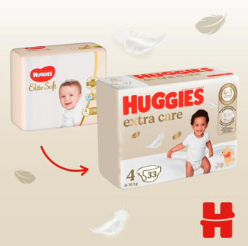 Scutece Huggies Extra Care Mega  4  (8-16 kg)  60buc 