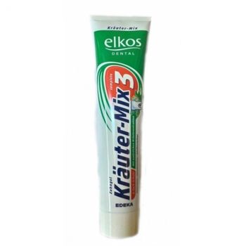 Зубная паста elkos 3 fluorfresh, krauter-mix 125 мл германия 