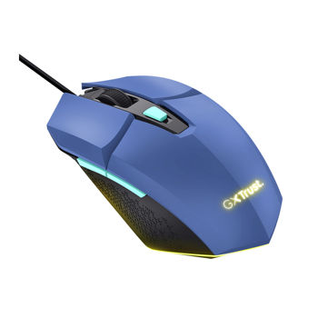 Mouse Gaming Trust Gaming GXT 109B FELOX multicolour LED lighting Mouse, max. 6400 dpi, 6 Programmable buttons, 1.5 m USB, Blue