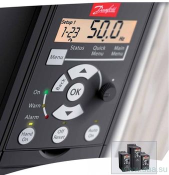 Пульт управления Danfoss LCP 12 с потенциометром IP 21 