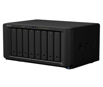 SYNOLOGY "DS1819+", 8-bay, Intel Atom 4-core 2.1GHz, 4Gb*1+1Slot, 4x1GbE, PCIe 