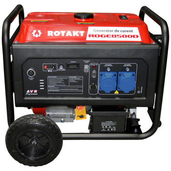 Generator de pe benzină Rotakt ROGE8500D, 8.5 KW (ATS - Dotat cu functia de automatizare) 